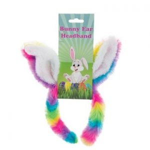 EASTER BUNNYEAR HEADBAND RAINBOW