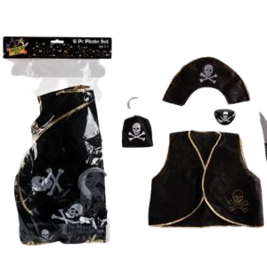 DRESS UP SET PIRATE 6PC