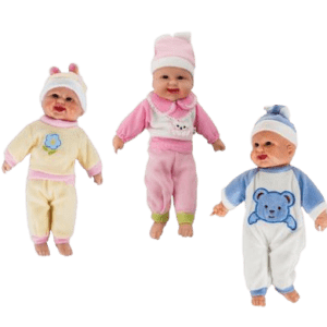 DOLL BABY ASSTD W/SOUND 38cm