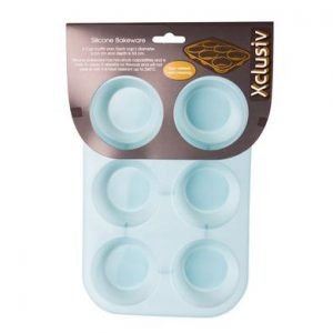 BAKEWARE SILICONE CUP-CAKE PAN 6-HOLE
