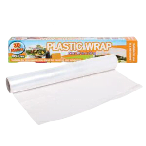 DISPOSABLE ROLL PLASTIC WRAP 30cmx30m
