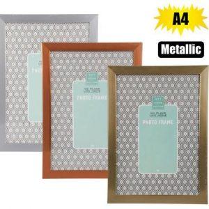 PICTURE-FRAME PL METALLIC A4 CERT ASSTD
