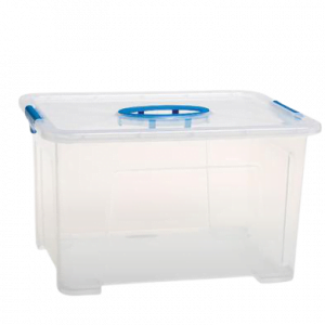 STORAGE BOX CLEAR GO2 9.5L 33x25x19cm