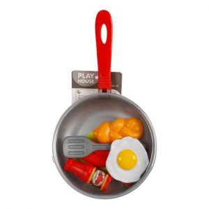 PLAY-SET PAN WITH FOOD