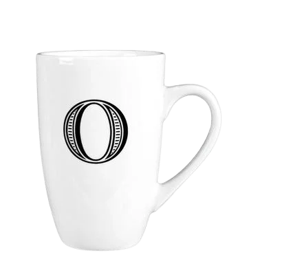 MUG DAILY TALL LETTER O,400ml