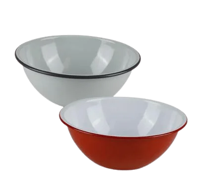 MIXING BOWL ENAMEL 20cm PLAIN CASH-BOWL