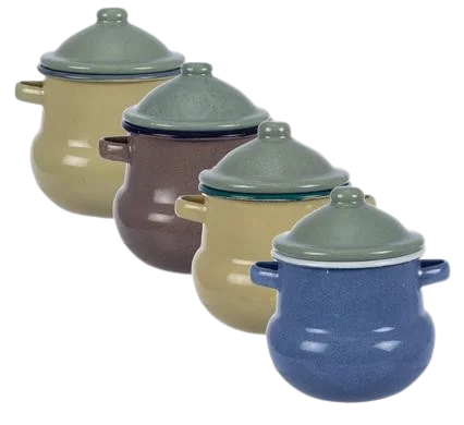 SUGAR POT ENAMEL 9cm