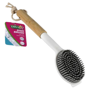 DISH BRUSH RUBBER BRISTLES 22cm