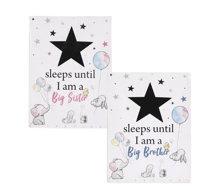 PLAQUE MDF SIGN 14x19.5cm COUNTDOWN ASTD