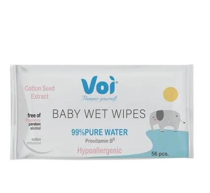 VOI WET-WIPES 56PC 16x19cm 99% WATER