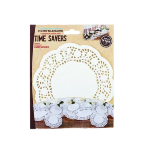 DOILIE PAPER RND WHITE 18PC 17cm