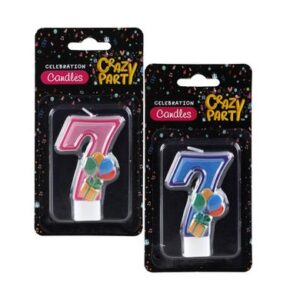 CANDLE BIRTHDAY SINGLE NUMBER-7 KIDDIES
