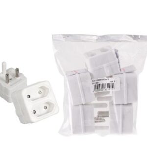 PLUG EURODAPTOR 2x5a 2PIN           BULK