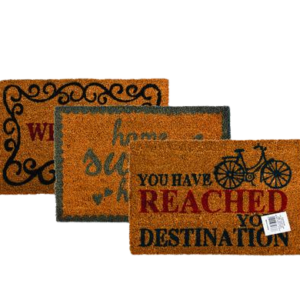 DOORMAT COIR ASSTD DESIGNS 40x60cm