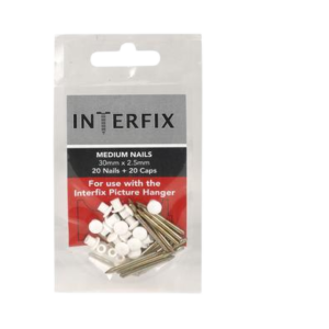 PICTURE-HANGER NAILS+CAPS 30mm  PACK-20