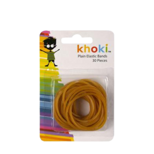 STATIONERY ELASTIC BANDS PLAIN 20PC