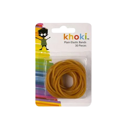 STATIONERY ELASTIC BANDS PLAIN 20PC