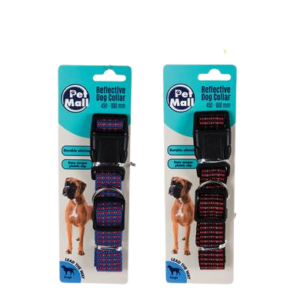 PET DOG-COLLAR REFLECTIVE 45-60cm