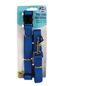 PET DOG-COLLAR + LEAD SET