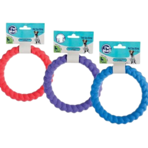 PET DOG TOY FOAM RING SMOOTH ASSTD 15cm