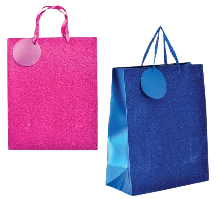 GIFT-BAG METALIC GLITTER PPR LRG 25x32cm