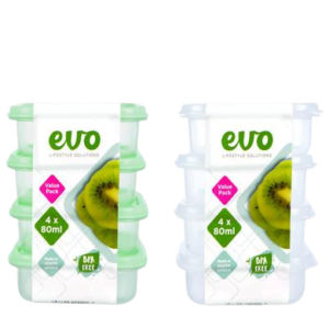 CONTAINER MINI 80ml 4PC 5,5x,5x2cm EVO
