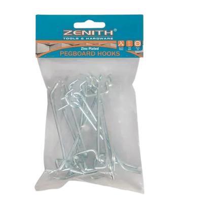 PEGBOARD-HOOKS SINGLE-PRONG 100mm PKT-10
