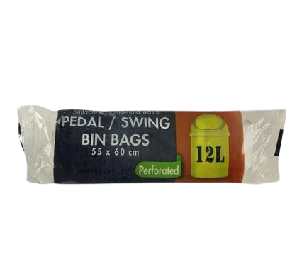 REFUSE BAG PEDAL/SWING 15PC 55x60cm 12L