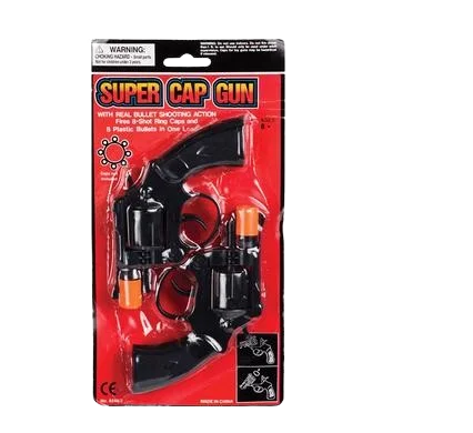 GUN HAND CAP 8 SHOT 2pc SET 13cm
