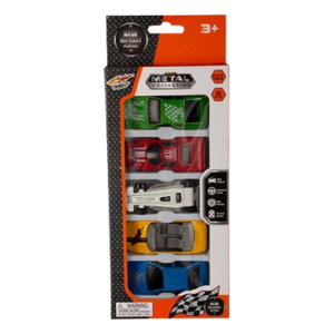 DIE CAST SET 5PC RACER SET