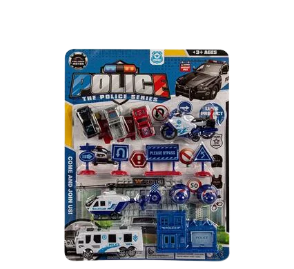 VEHICLE PLAYSET POLICE FORCE 43x32cm