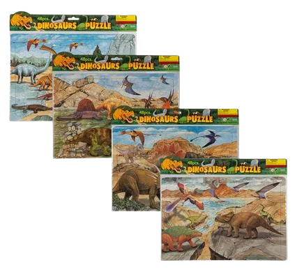 PUZZLE JIGSAW EDUCATIONAL DINO 48PC