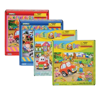 Puzzle Jigsaw Funny Car 100Pc