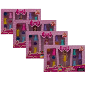 DOLL POCKET SCENTED SET 14PC 9cm
