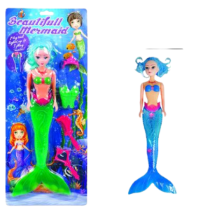 DOLL MERMAID LIGHT UP TAIL & MUSIC 50cm
