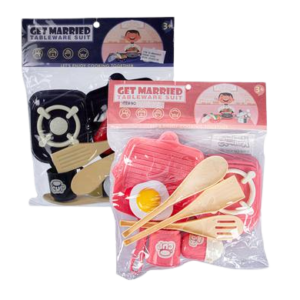 PLAYSET KITCHEN COOKING SET 10PC