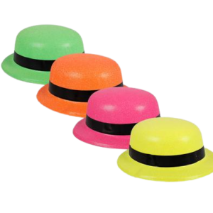 DRESS UP HAT BOWLER GLITTER