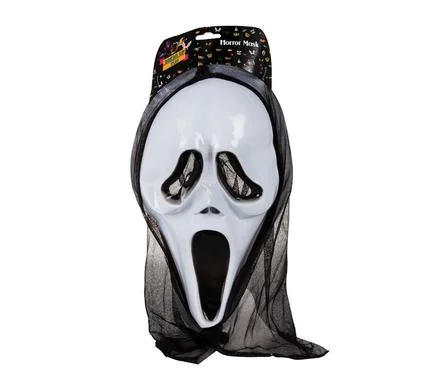 DRESS UP MASK HORROR FACE ASSTD