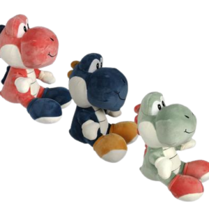 PLUSH DINOSAUR PASTEL SMILEY 25cm ASSTD