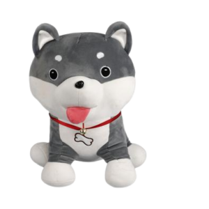 PLUSH DOG HUSKY TONGUE OUT 45cm