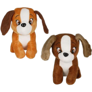 PLUSH DOG ANIMATED ASSTD 18cm