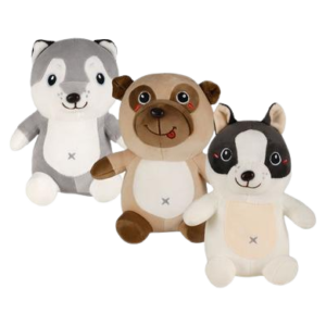 Plush Dog Smiling Asstd 20Cm