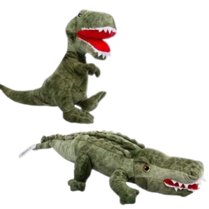 Plush Dinosaur Croc Green Asstd 36-58Cm