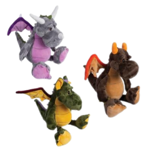 PLUSH DRAGON ASSTD DIAZ 32cm