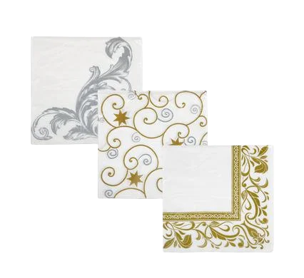SERVIETTES 2PLY 33cm 20PC FANCY PATTERN