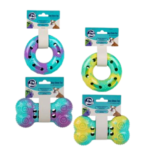 PET DOG TOY BONE/RING TPR FOR TREATS