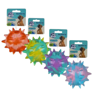 PET DOG TOY BALL TPR SPIKED 12cm
