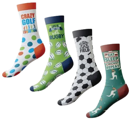 SOCKS UNISEX SPORT DESIGNS