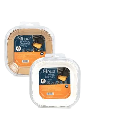 AIR FRYER LINERS 16cm SQUARE 50PC