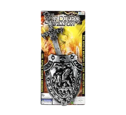 BOYS PLAYSET SWORD AND SHIELD 49cm